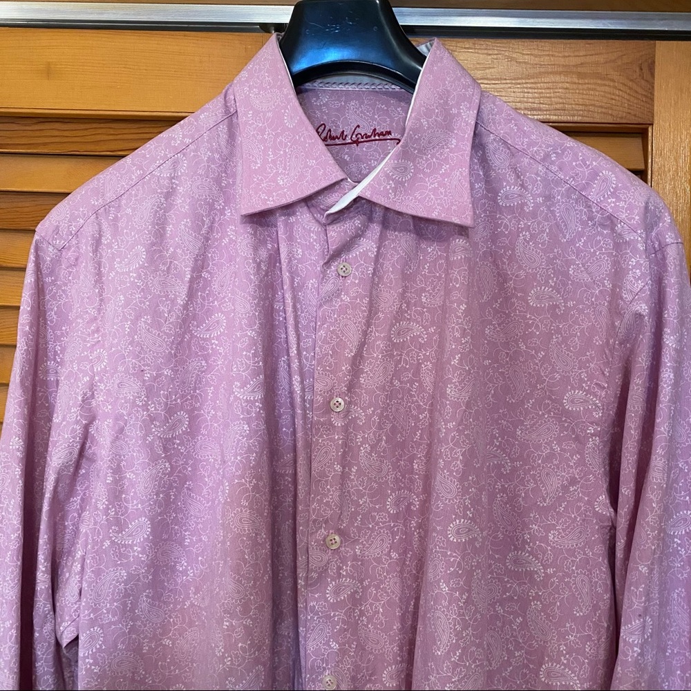 Robert Graham Cufflinks Shirt- Size: XXL